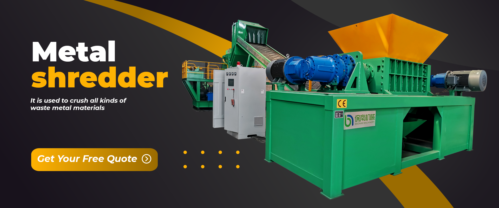 Used Electric Scrap Shredder Available for Purchase at Affordable Prices